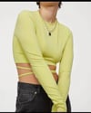 H&M ORJ.SARI İPLİ CROP BODY 