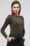 MADNESS ORJ ASKERİ YEŞİL SIFIR YAKA BODY T-SHIRT