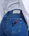 MOS MOSH ORJ MAVİ MODELLİ PAÇA JEAN