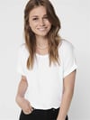 ONLY ORJ BEYAZ BİSİKLET YAKA BASIC T-SHIRT