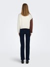 ONLY ORJ KISA RENKLİ BLOCK O-NECK  KAZAK