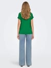 ONLY ORJ YEŞİL BİSİKLET YAKA BASIC T-SHIRT