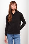 ORJ SİYAH KAPÜŞONLU BASİC SWEATSHIRT