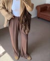 P&B MODEL KAHVE RENGİ İNCE TENCEL PANTOLON