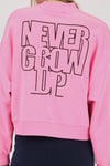 PEMBE BİSİKLET YAKA BASIC SWEATSHIRT