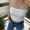 RESERVED ORJ İP ASKILI FIRFIRLI CROP BODY