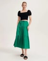 RESERVED ORJ SİYAH KOLU FİSTOLU CROP BODY