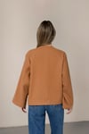 RİGALA BEJ OVERSIZE KISA KAŞE CEKET