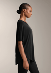SİYAH BİSİKLET & V YAKA KISA KOL MODAL T-SHIRT
