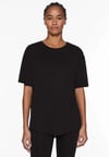 SİYAH BİSİKLET & V YAKA KISA KOL MODAL T-SHIRT