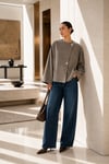 VİZON OVERSIZE KAŞE KISA CEKET