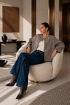 VİZON OVERSIZE KAŞE KISA CEKET