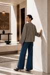 VİZON OVERSIZE KAŞE KISA CEKET