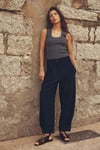 ZR ORJ SİYAH YÜKSEK BEL KUMAŞ PANTOLON