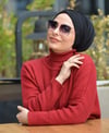 Lavender Dubai Pratik Şal Siyah DPS01