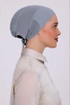 Lavender Klimalı Dikişsiz Düz Bone Koyu Gri CKL04