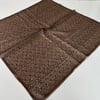 Locella Soft Pamuklu Eşarp Kahve Serisi LDFF0804