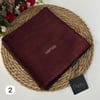 Lop'res Soft Pamuklu Eşarp Bordo LDNA0502