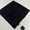 Lop'res Soft Pamuklu Eşarp  Bordo Siyah LDN7507