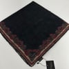 Lop'res Soft Pamuklu Eşarp  Bordo Siyah LDN7503