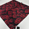 Lop'res Soft Pamuklu Eşarp Bordo  Siyah  LDN7510