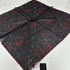 Lop'res Soft Pamuklu Eşarp Bordo  Siyah LDN7504