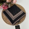 Lop'res Soft Pamuklu Eşarp Siyah Vizyon   LDNA1504
