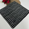 Lop'res Soft Pamuklu Siyah Beyaz  Eşarp  LDN6404