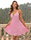 Passione  Simli Gece Kıyafeti Pembe FRP1022