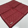 Picasso Jakarlı Soft Eşarp Bordo - Krem LDFZ0506
