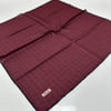 Picasso Jakarlı Soft Eşarp Bordo - Lacivert LDFZ0510