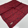 Picasso Jakarlı Soft Eşarp Bordo - Lacivert LDFZ0508