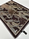 QASHKA Saten İpek Şal Etro Desen LBT0108