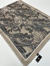 QASHKA Saten İpek Şal Etro Desen LBT0106