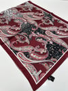 QASHKA Saten İpek Şal Etro Desen LBT0102
