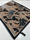QASHKA Saten İpek Şal Etro Desen LBT0112
