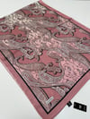 QASHKA Saten İpek Şal Etro Desen LBT0105