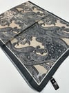 QASHKA Saten İpek Şal Etro Desen LBT0107