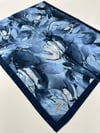 QASHKA Soft Pamuklu Şal Lacivert Serisi LBD1710