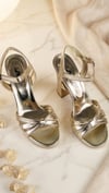 Altın Rengi Platform Topuklu Sandalet 11.5 cm – 2 cm Platform Şık & Davet Ayakkabısı