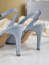 Bebe Mavisi Arkası Açık Stiletto 8.5 cm Topuk – Zarif & Rahat Günlük/Özel Gün Ayakkabı