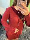 Bordo triko takım