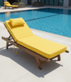 Başlıklı Sirella UV Dayanıklı Lüks Şezlong Minderi 10 cm. ( Fitilli )