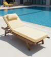 Başlıklı Sirella UV Dayanıklı Lüks Şezlong Minderi 10 cm. ( Fitilli )