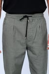 Haki Beli Lastikli Kaşe Jogger