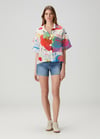 Cherry Silk Shirt (pink button set)