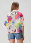 Cherry Silk Shirt (pink button set)