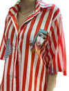 KUM STRIPED SHIRT- RED