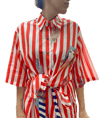 KUM STRIPED SHIRT- RED
