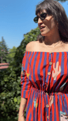 Striped Red Dress